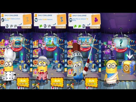 Minion Rush Completed Today's Daily Challenge Missions Run#733 @De_Epic