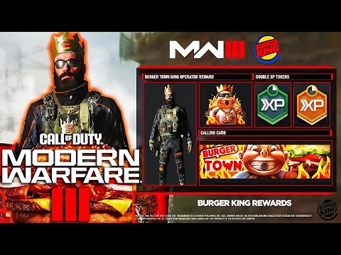 COD MW3: How to Unlock BK BURGER TOWN KING Operator Skin!