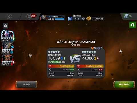 Map7 Day 5 Omega Red Miniboss | Insane One Shot with Darkhawk 😱 | Marvel Contest of Champions