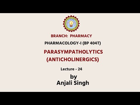 Parasympatholytics (Anticholinergics)