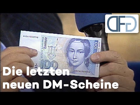 Einführung der letzten neuen D-Mark-Scheine (1990)