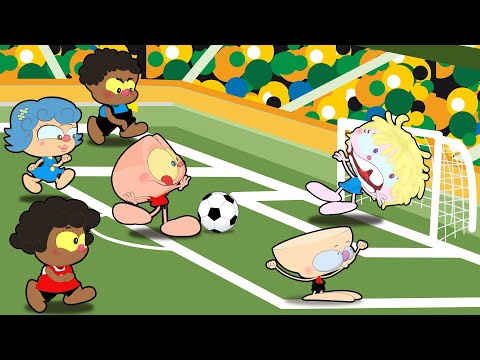 Mongo e Drongo no futebol com a turminha - Desenho animado