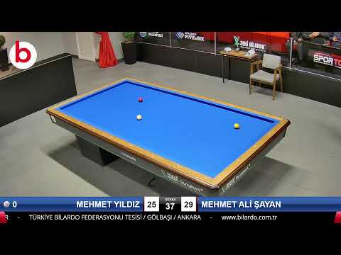 MEHMET YILDIZ & MEHMET ALİ ŞAYAN Bilardo Maçı - 2023 1.ETAP ÖN ELEME-3.TUR