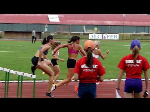 100 m-es gátfutás előfutam rajtja