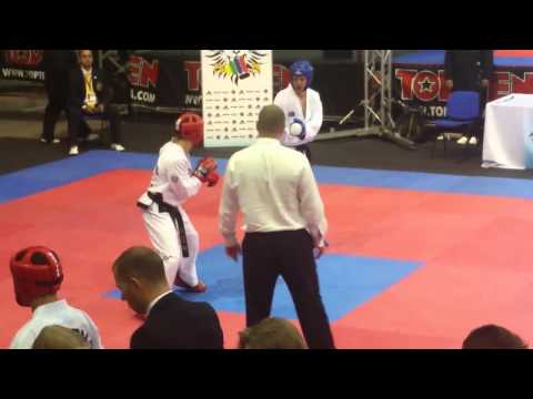 Taekwon-Do ITF WC 2015 - Sparring  63kg Julio Carlos USA