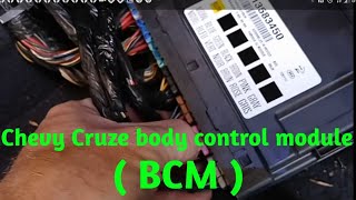 Chevy Cruze body control module (BCM) removal