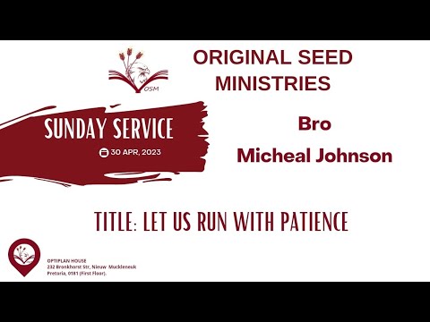 2023-0430AM - Let Us Run With Patience