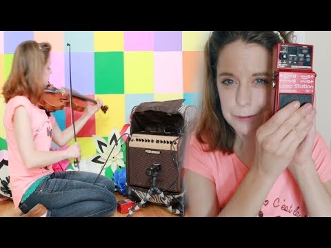 BOSS RC-3 Loop Station Pedal with a Violin