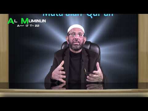 Ep#392 Muta'alah Qur'ān Surah Al-Muminun Verse No. 17-22 Mu'allim Kaleem Ullah Khan | Lang. Kashmiri