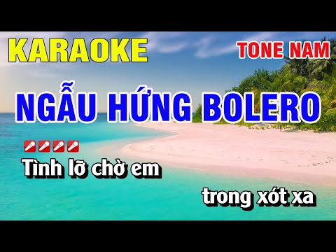 Karaoke Ngẫu Hứng Bolero Tone Nam Nhạc Sống | Nguyễn Linh