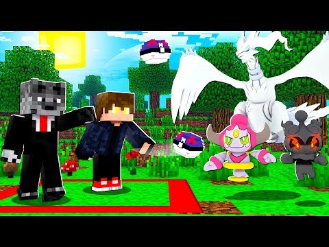 SE SAIR DO QUADRADO PRA CAPTURAR POKEMON LENDARIO PERDE - MINECRAFT