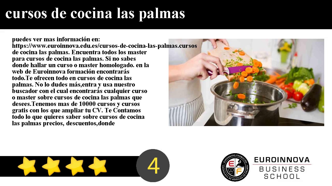 cursos de cocina las palmas