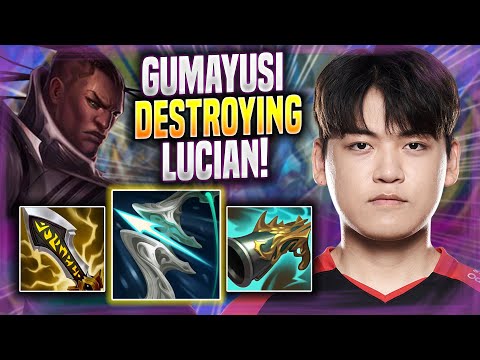 GUMAYUSI DESTROYING WITH LUCIAN! - T1 Gumayusi Plays Lucian ADC vs Aphelios! | Season 2022