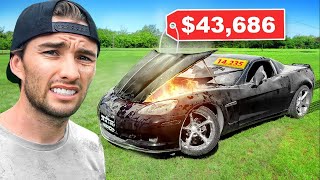 I BOUGHT A TOTALED CORVETTE TO REBUILD IT!
