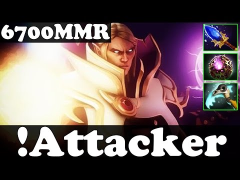 Dota 2 - !Attacker 6700 MMR Plays Invoker - 2 Games - Ranked Match Gameplay