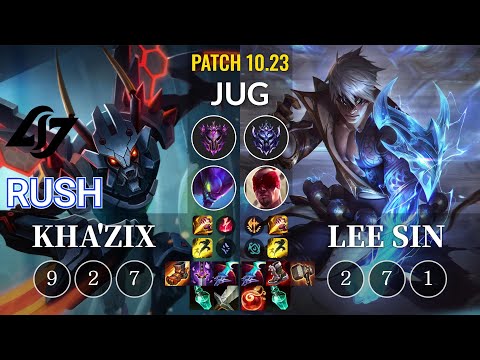 CLG Rush Kha'Zix vs Lee Sin Jungle - KR Patch 10.23