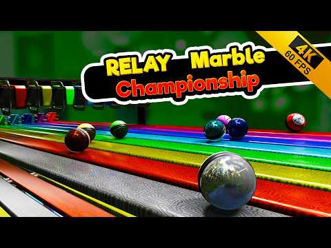 Relay Championship League | 8 Marbles Team Race – 3D Marble Race