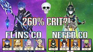 🔥 260% CRIT DMG!? C0 Flins & Nefer DESTROY Abyss 12 💀 | Genshin Impact
