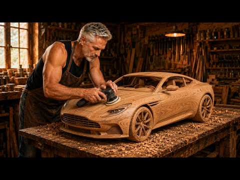 Thumbnail for I Built a Full-Size Wooden Aston Martin DB12 by Aston Martin DB12