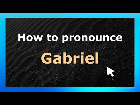 How to Pronounce Gabriel (French Pronunciation / France) | Pronounce Names