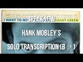 Speak Low Hank Mobley's (Bb) Solo Transcription.