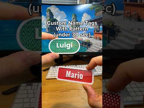 3D Print Custom Name Tags With Patterns