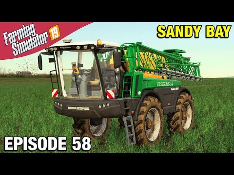 AMAZONE SPRAYER Farming Simulator 19 Timelapse - Sandy Bay Seasons FS19 Ep 58
