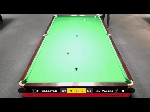 Simen Hatlevik - Morten Veland, Stord Snookerserie Elite Hausten 2017