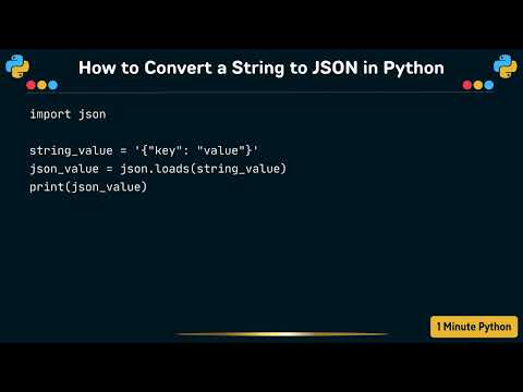 Python Convert A String To Json