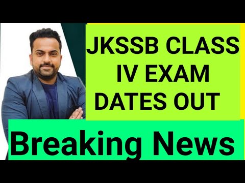 #JKSSB CLASS IV EXAM DATES Out | Official Notice | Full details
