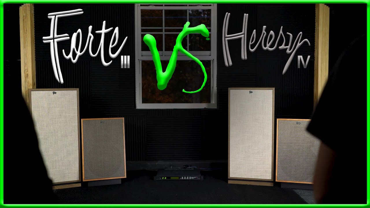 Klipsch Forte III vs. Heresy 4 - The first of many epic battles
