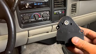 Chevy Blend Door Actuator Replacement / Fixed Mode Selector