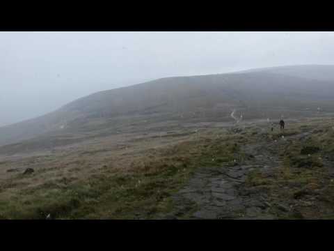 Wild camping snow kinder scout awsome