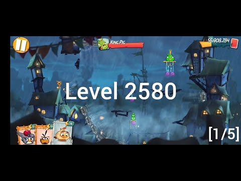 Angry Birds 2 level 2580 [Alternative solutions]