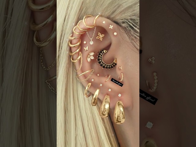 Vídeo relacionado con FUGLUS 2Pcs Pendientes para mujer tuerca corazón titanium pequeño lentejuelas, 14K chapado oro cartílago tragus piercing oreja regalos joyeria mujeres niñas joyas fiesta bonitos