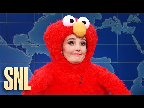 Elmo Joins Michael Che On Weekend Update To Discuss His Feud With Rocco The Pet Rock