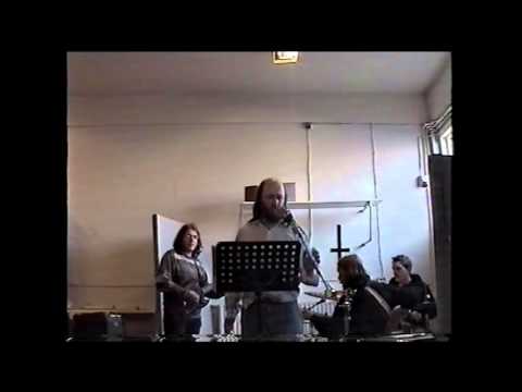 Insol og hljómsveitin Bakkus á æfingu árið 2012.