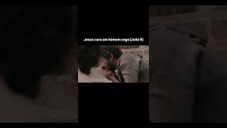 Jesus cura um cego, cena inspirada na passagem bíblica de João 9. Do Episódio Três da Temporada 4.