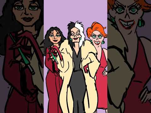 When Disney Villain females go to the club  #disney #villains  #animation #dance #parody #toonboom