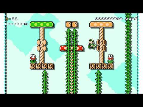 Skydiving Salad by TheWotch - Super Mario Maker 2 - No Commentary 1bz