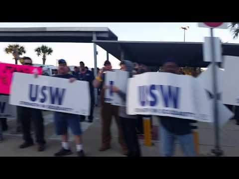 USW Local 13-1 Rally at Marathon GBR 1-28-15 before the 2015 USW strike