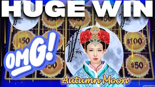 HUGE WIN on AUTUMN MOON HIGH LIMIT DRAGON LINK SLOT
