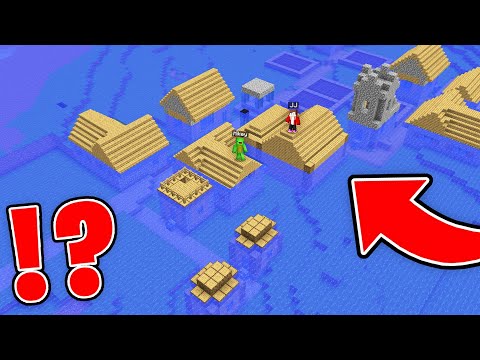 JJ and Mikey Found HIDDEN UNDERWATER VILLAGE in Minecraft Maizen!