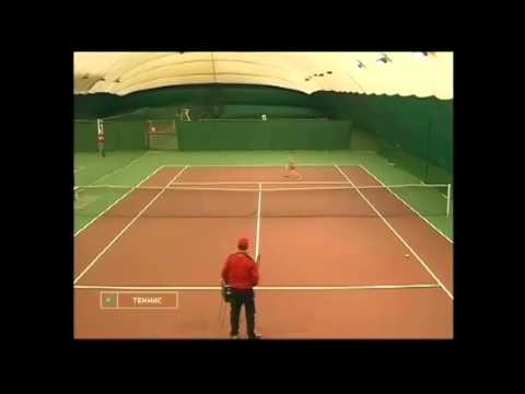 Теннисный тренер Скрипченко Анатолий Владимирович и Сабрина Авилычева