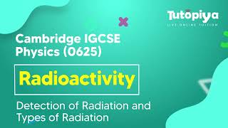 Detection of Radiation and Types of Radiation