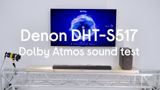 Video thumbnail for Denon DHTS-517 Wireless Soundbar Dolby Atmos sound test - Hands On by Currys