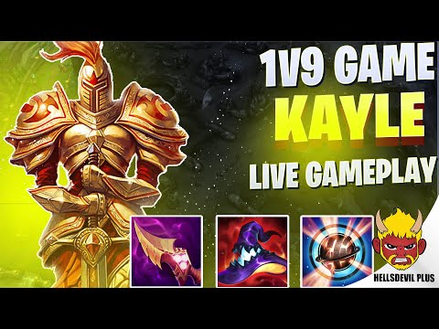 Kayle Mid 1v9 Game! - Wild Rift HellsDevil Plus Gameplay