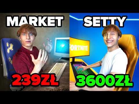 Gaming Set from SUPERMARKET vs PRO PLAYER GEAR in Fortnite