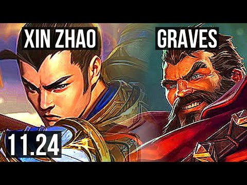 XIN ZHAO vs GRAVES (JNG) | Rank 4 Xin, 5/3/12, Rank 21 | KR Challenger | 11.24