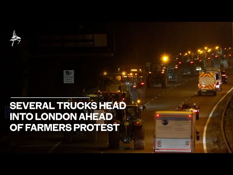 Watch: Tractors flout police conditions ahead of farmers protest in London